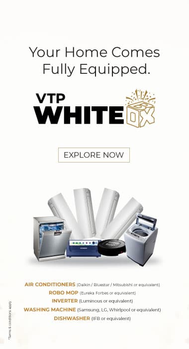 Your Home Comes Fully Equipped with VTP WhiteBox Offers, Explore Now.