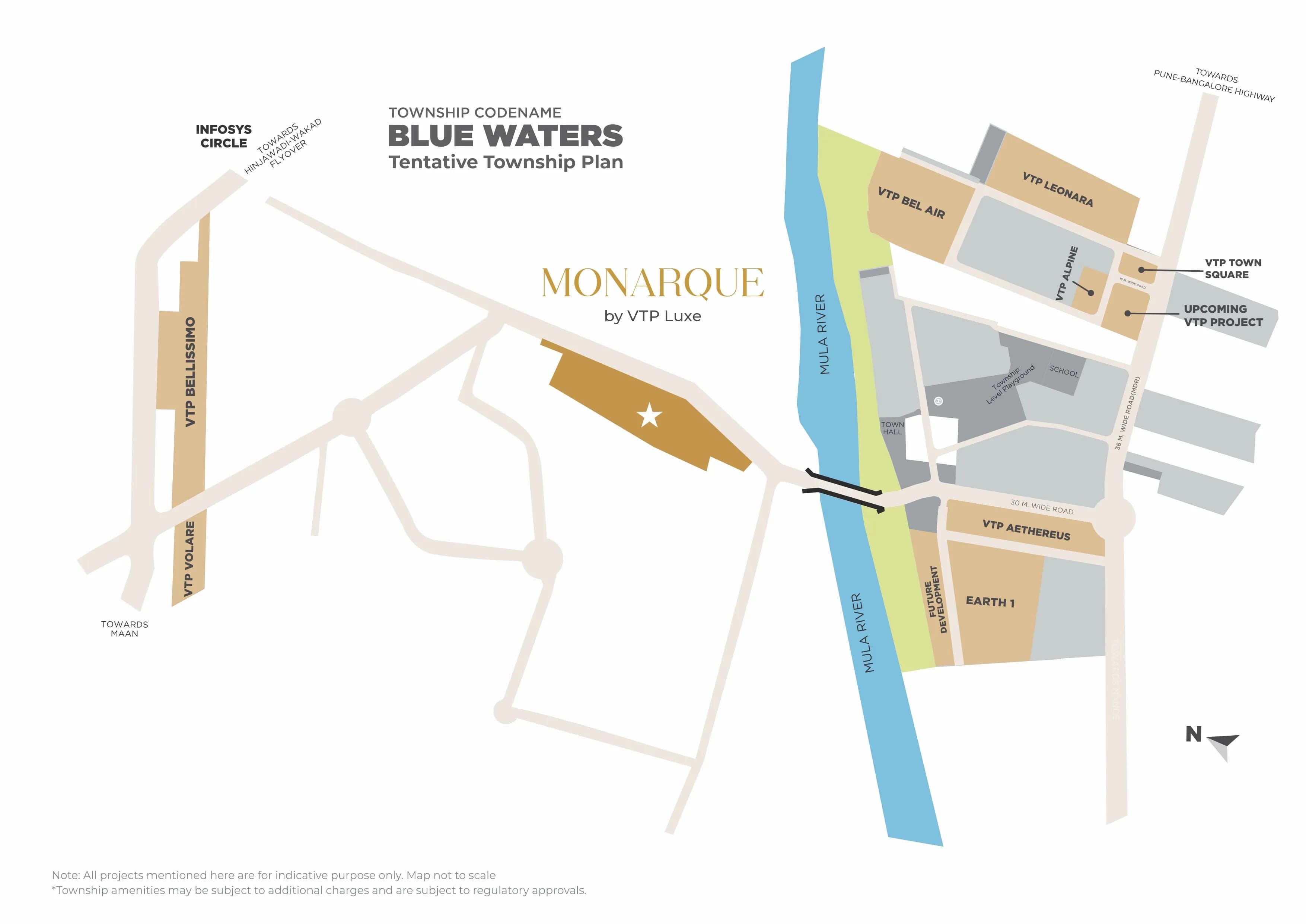 MONARQUE BY VTP LUXE Hinjawadi, Pune Location