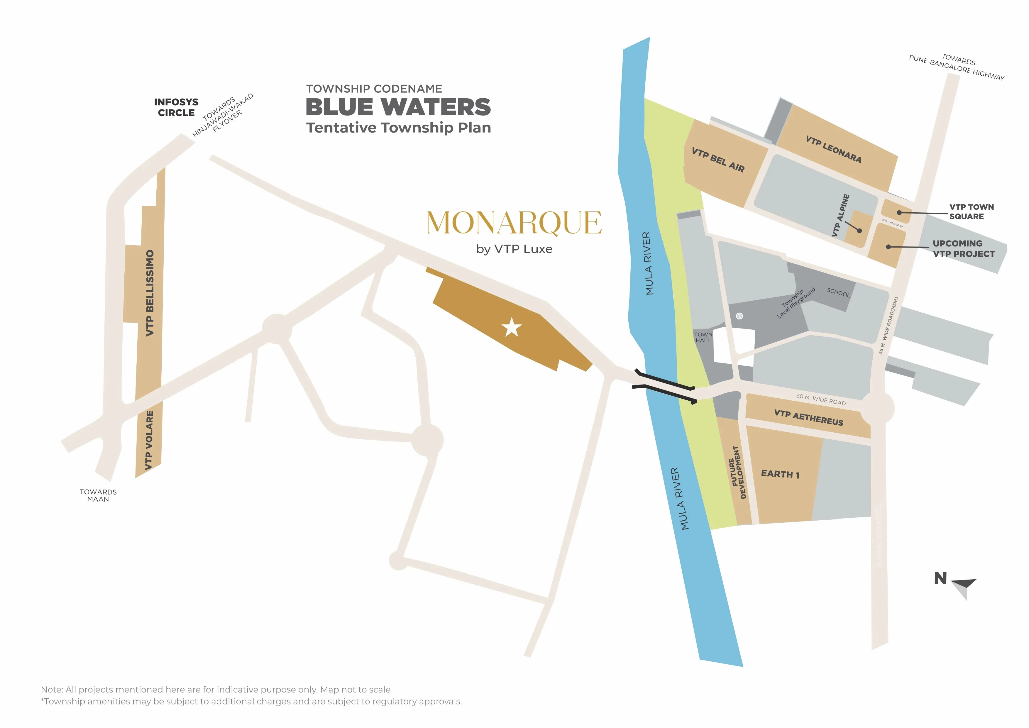 MONARQUE BY VTP LUXE Hinjawadi, Pune Location